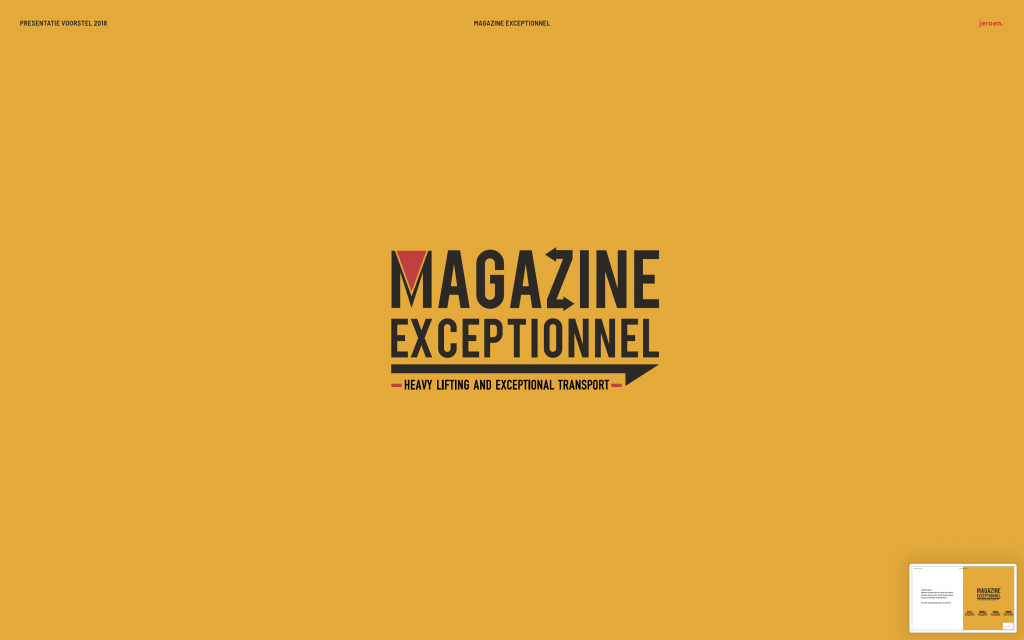Magazine Exceptionnel Voorstel