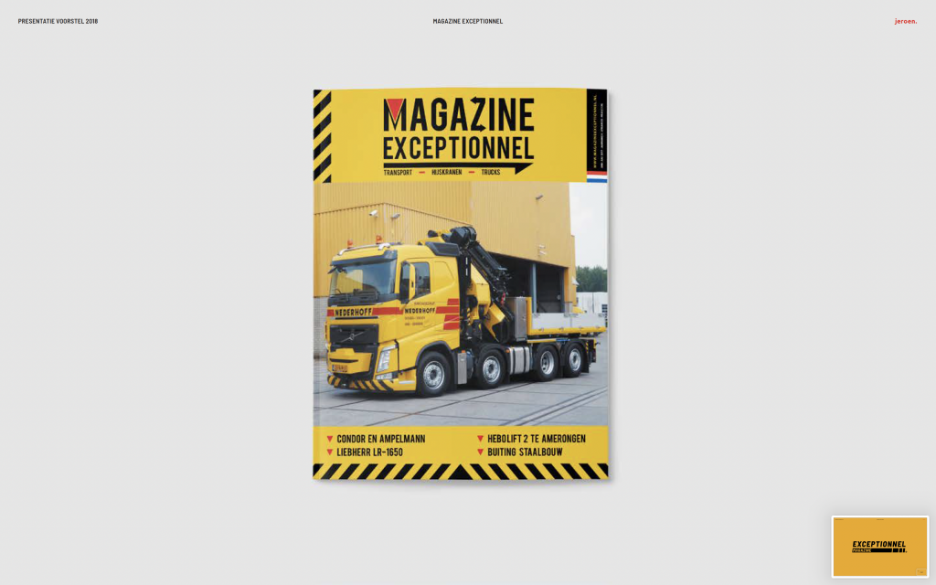 Magazine Exceptionnel Voorstel