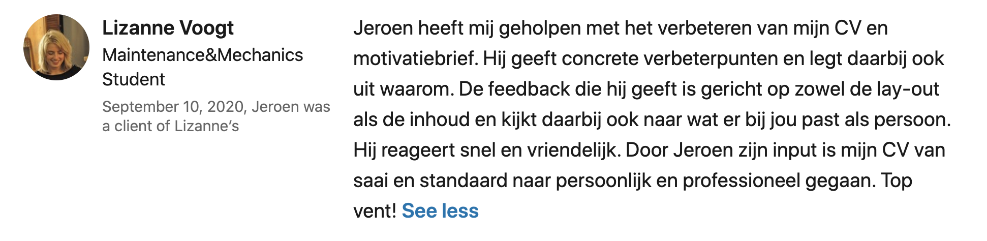 Recensie van cv scan